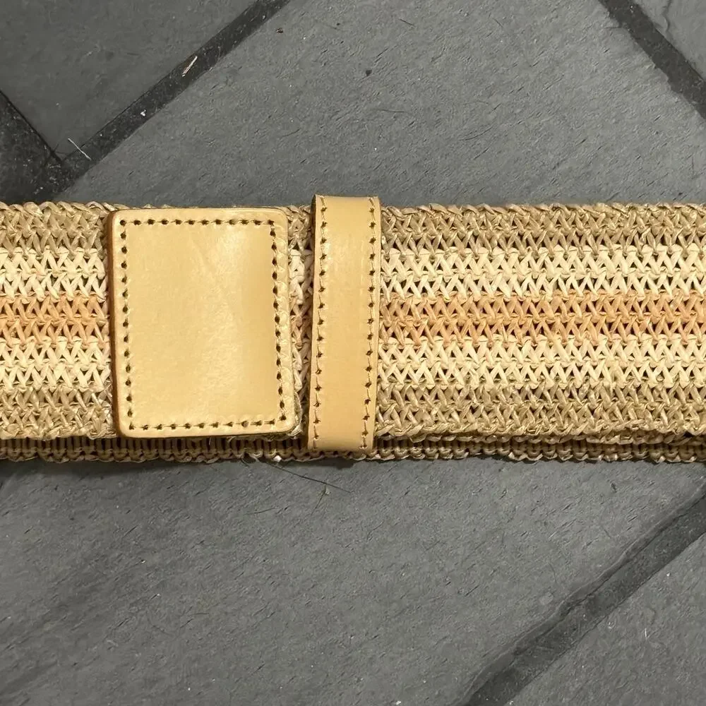 J. Crew Factory Wide Straw Belt Style #BI919 - One Size